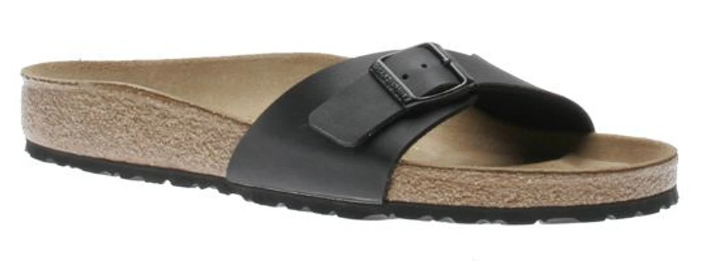 Madrid Birko-Flor Black Slide Sandal