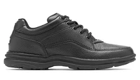 World Tour Classic Black Leather Lace-Up Walking Shoe