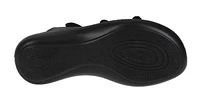 Ibiza 66 Anthracite Metallic Leather Slide Sandal