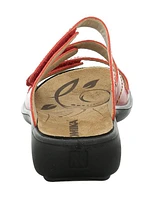 Ibiza 66 Red Leather Slide Sandal