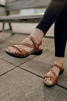 Ibiza 70 Brandy Brown Leather Asymmetrical Sandal