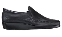 Dream Black Leather Slip-On Loafer