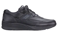 Journey Black Leather Lace-Up Walking Shoe