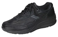 Journey Black Leather Lace-Up Walking Shoe