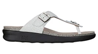 Sanibel White Snake Thong Sandal