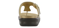 Sanibel Shiny Gold Thong Sandal
