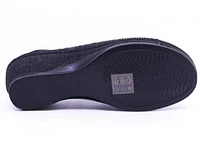 Wedge Glitter Black