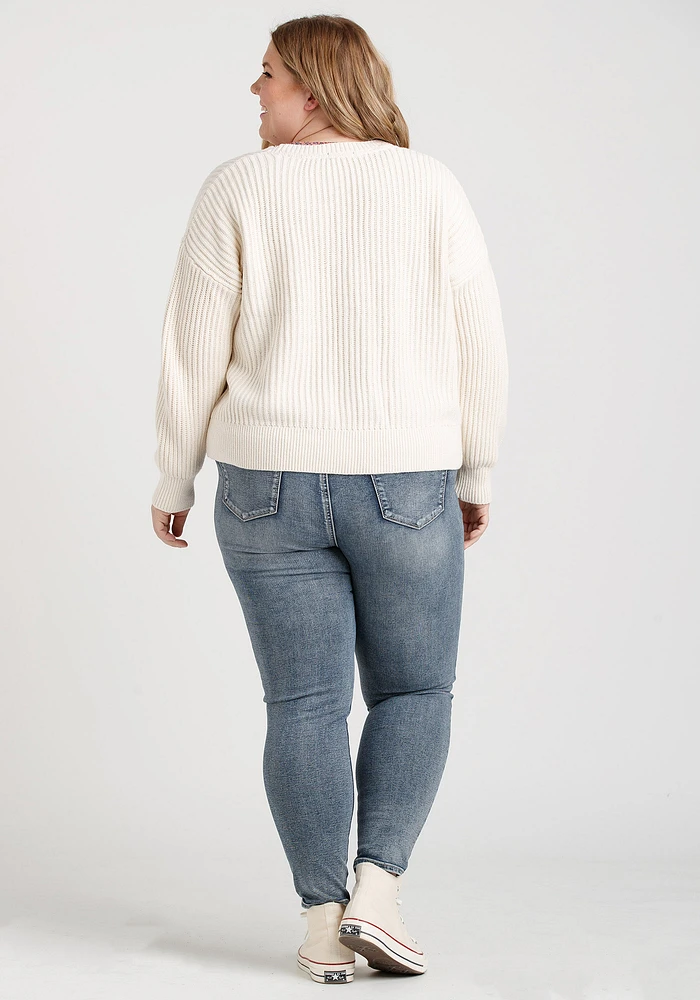 Women's Ribbed Button Up Cardigan
