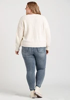 Women's Ribbed Button Up Cardigan