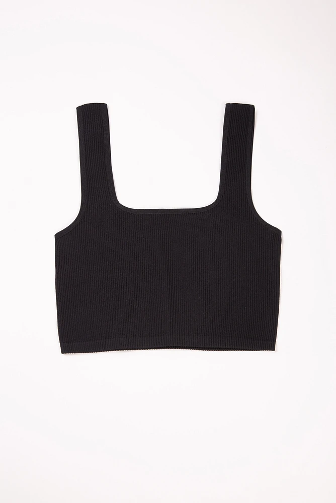 Women's Rib Knit Tank Bralette