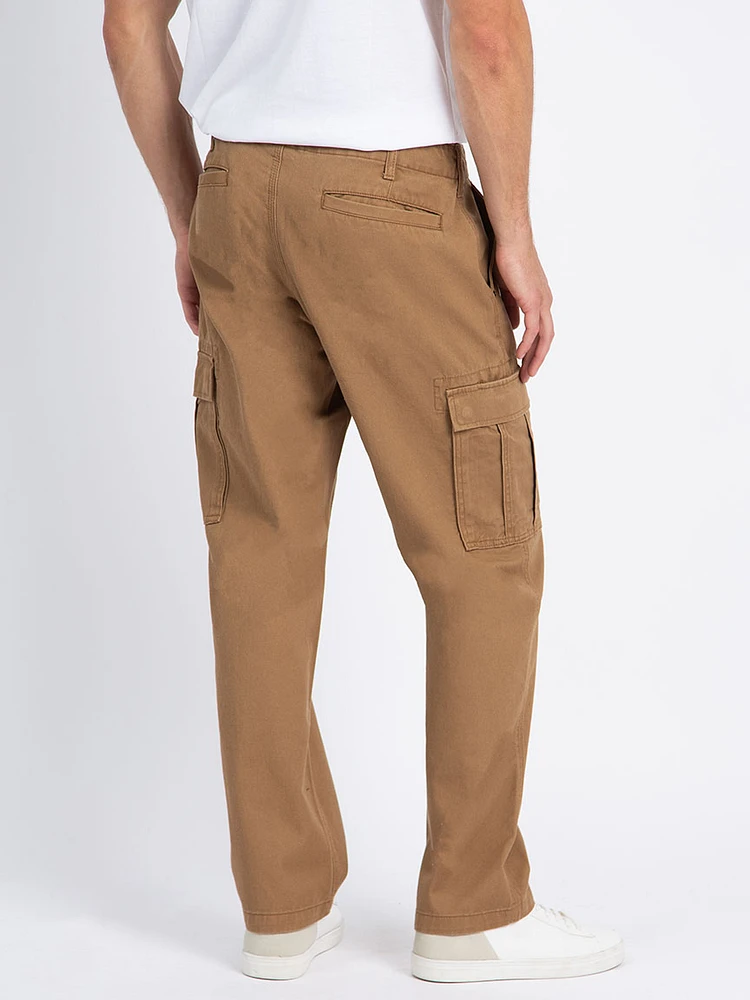 Men's Twill Cargo Relaxed Straight Pant