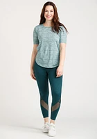 Women's Space Dye Print Active Tee