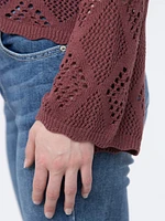 Women's Pointelle Sweater