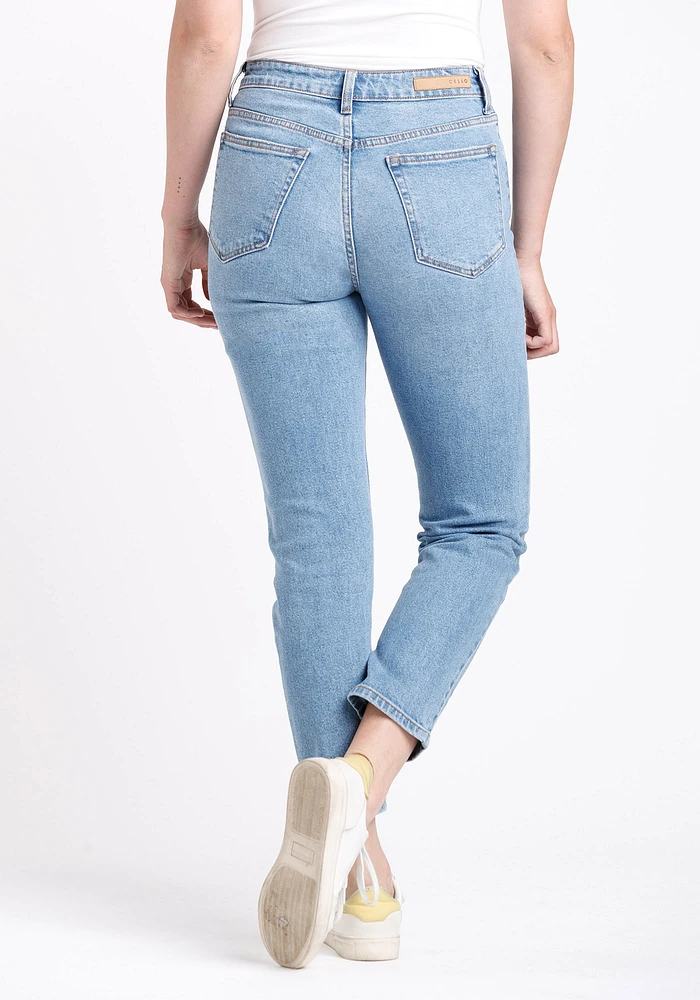 Women's High Rise Slim Straight Jeans