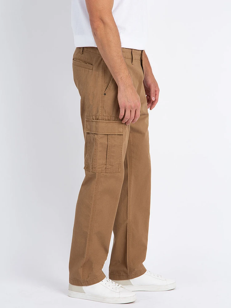 Men's Twill Cargo Relaxed Straight Pant