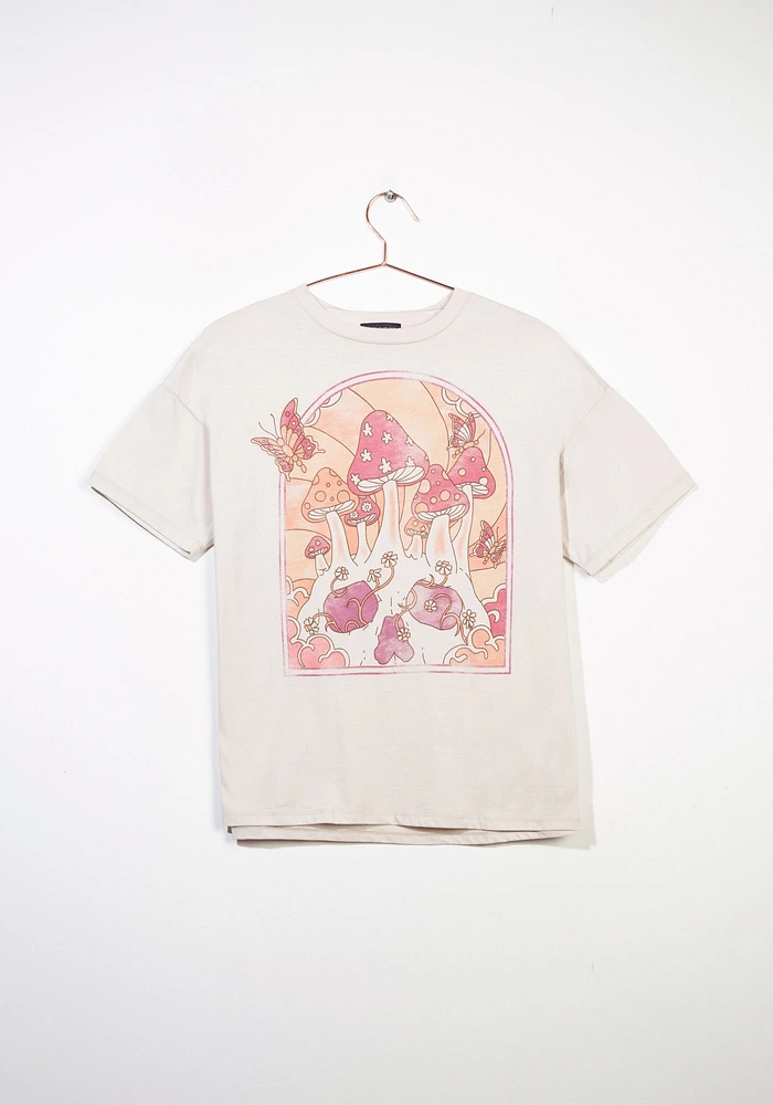 Women's Mushroom Oversized Tee
