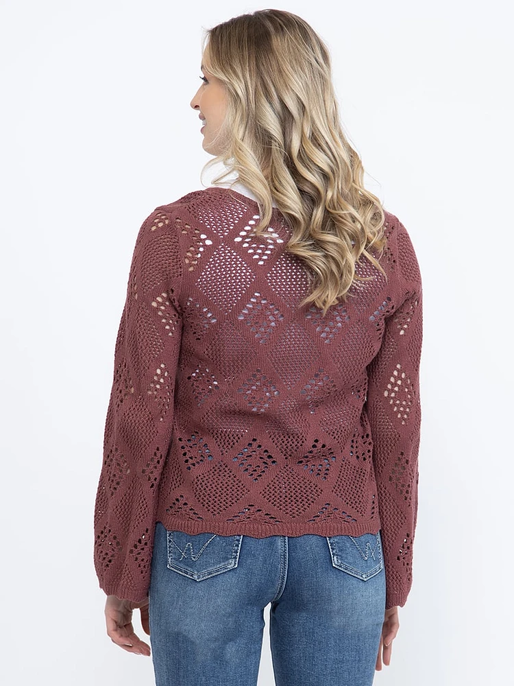 Women's Pointelle Sweater