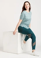 Women's Space Dye Print Active Tee