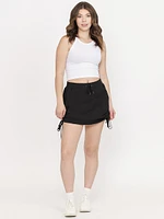 Women's Ruched Hybrid Skort