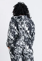Women's Marble Zip Hoodie