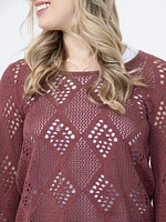 Women's Pointelle Sweater