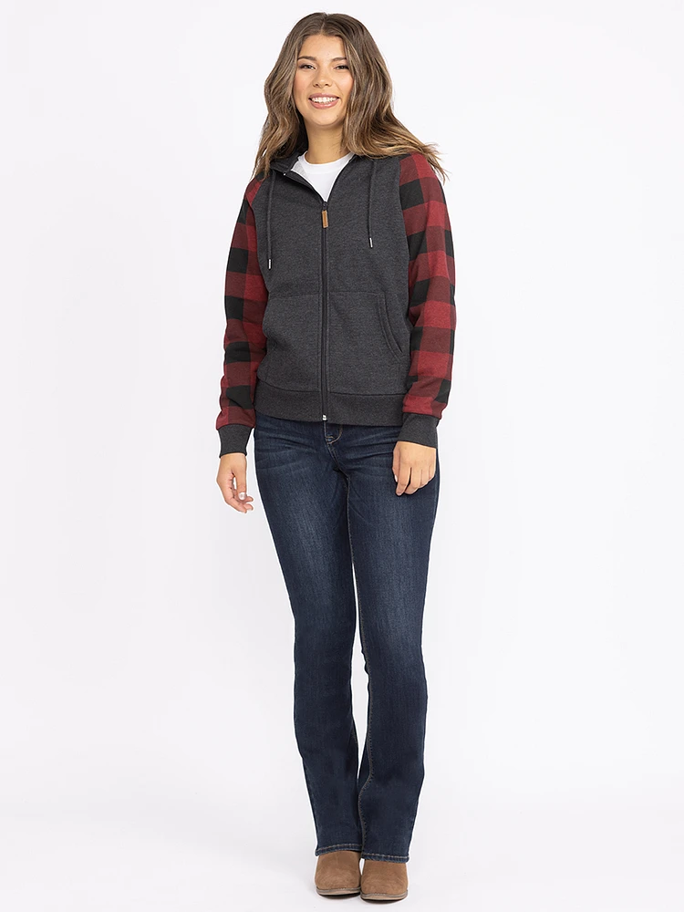 Women's Buffalo Zip Hoodie