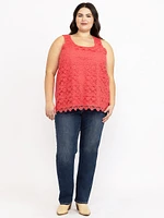 Women's Crochet Overlay Tank