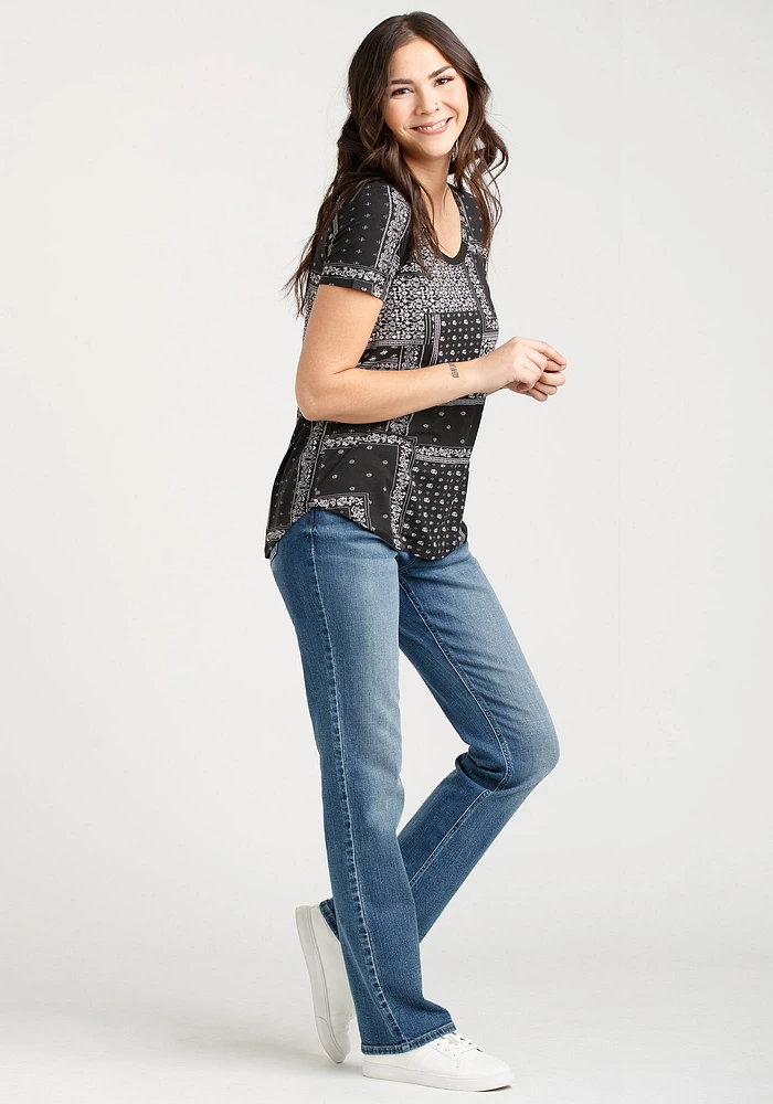 Women's Bandana Scoop Neck Tee