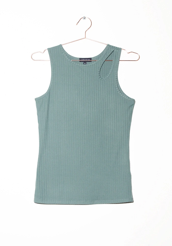 Women's High Neck Cut Out Tank