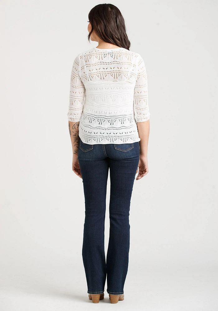 Women's Pointelle  Pullover