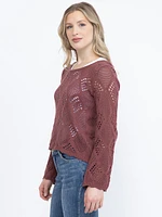 Women's Pointelle Sweater