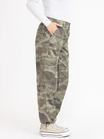 Women's 2 Button Camo Baggy Cargo Pants