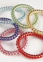 Women's Holographic Jelly Spirals