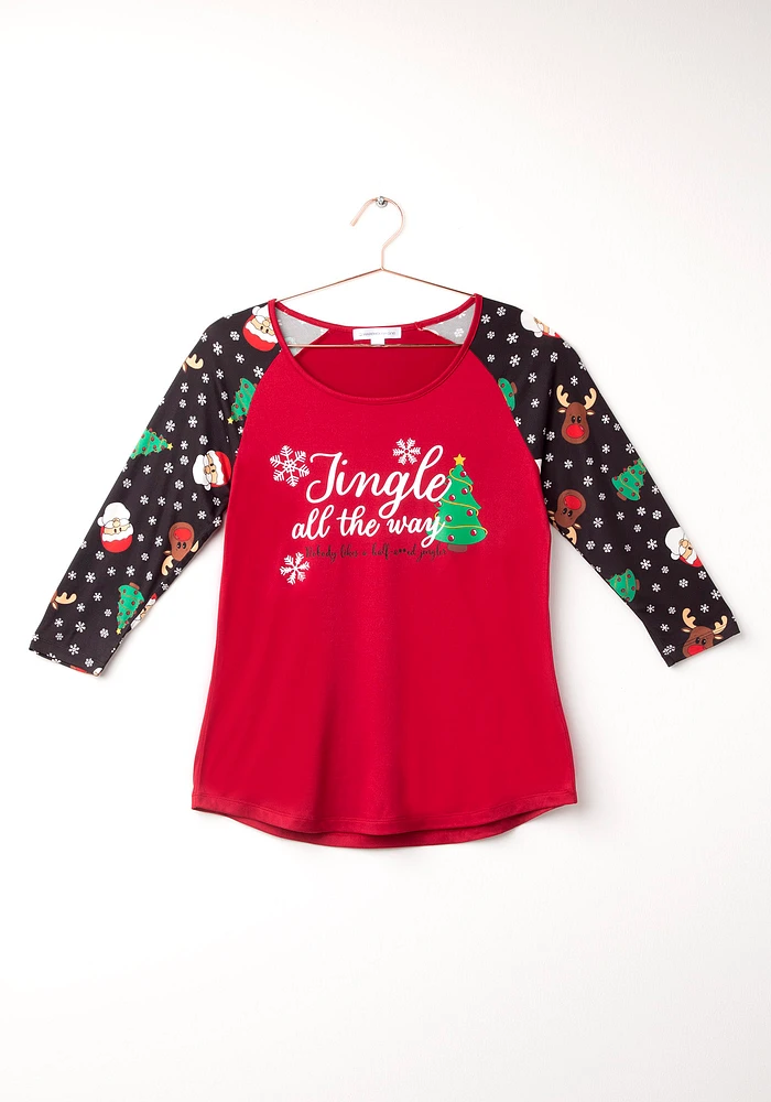 Women's Jingle Baseball Tee