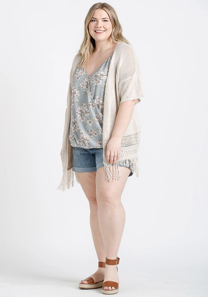 Women's Open Fringe Cardigan