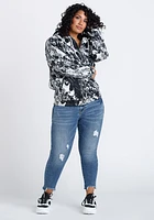 Women's Marble Zip Hoodie