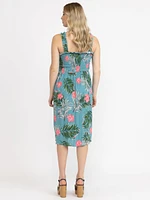 Women's Smocked Button Front Dress