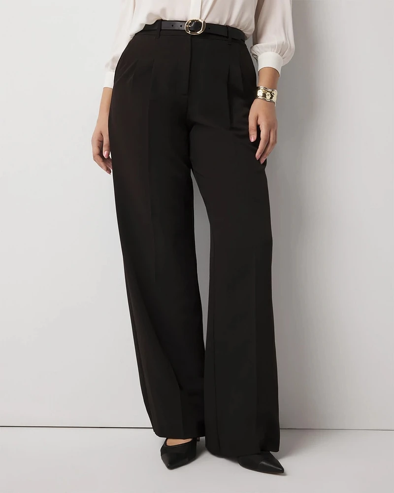 Pleated Wide Leg Pants