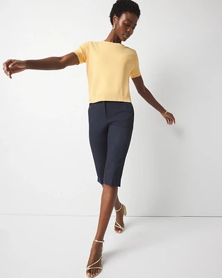 WHBM® Elle Slim Denim-Look Capri Pant