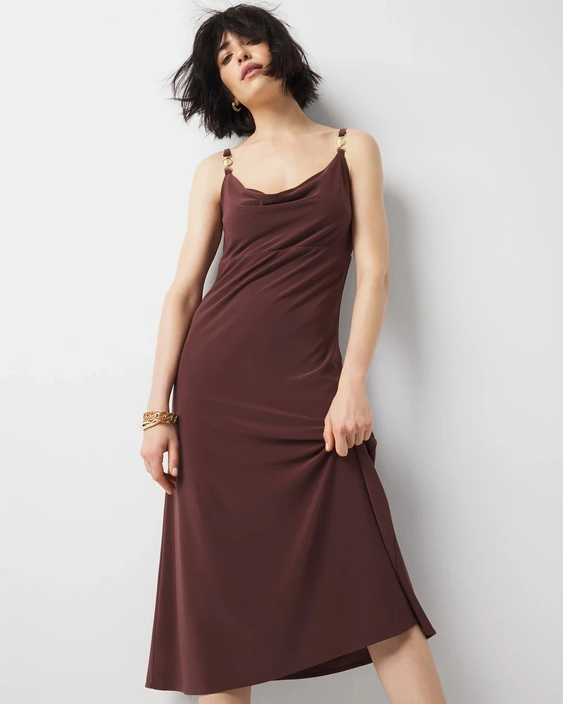 Cowl Neck Slip Dress