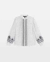 Swiss Dot Blouse