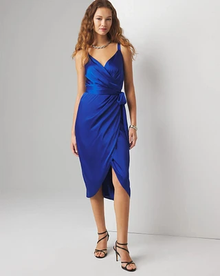 Drape Front Wrap Dress