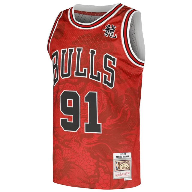 Mitchell Ness Dennis Rodman Chicago Bulls Chainstitch