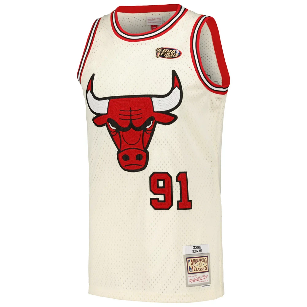 ★Mitchell &ness Bulls ロッドマンRODMAN Lサイズ Chicago Bulls Dennis Rodman Black Red Swingman Jersey