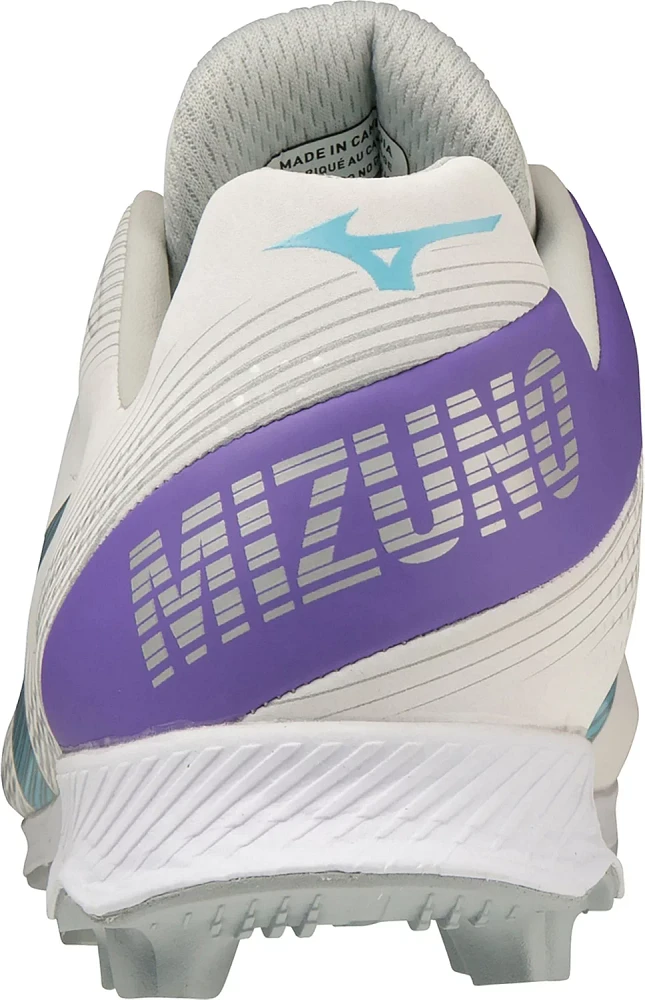 RUNA Mizuno Girls' Wave Finch Lightrevo Jr Softball Cleats at