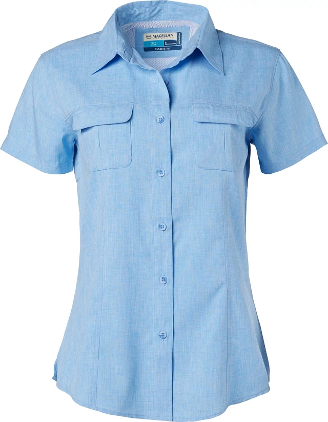【ULLALA】Mare short sleeve women's fair blue Women's Short Sleeve Tops | Stylish and Comfortable