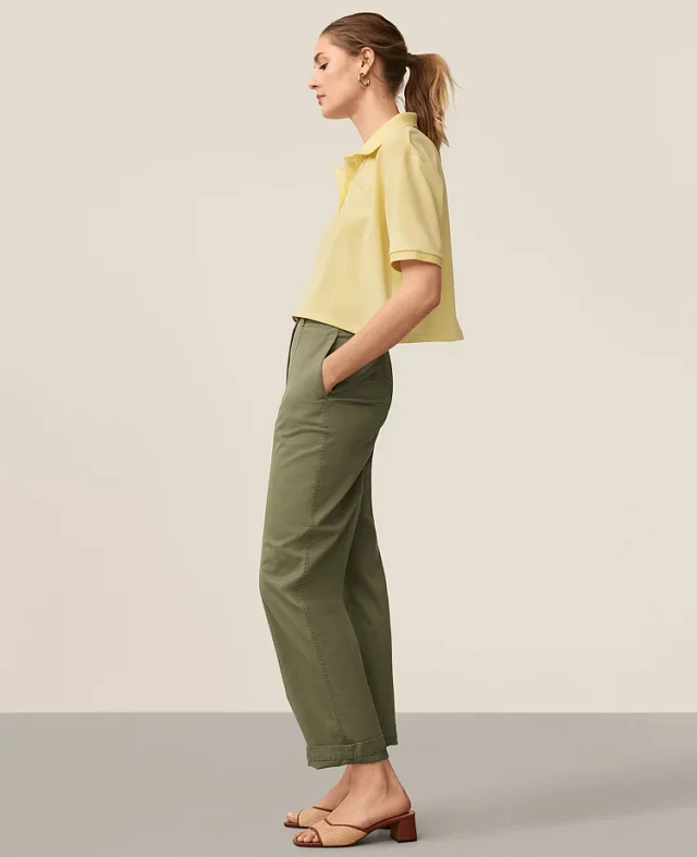 Ann Taylor Petite Seamed Straight Ankle Pant Women's at