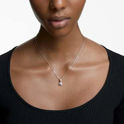 Swarovski Constella pendant, Round cut, White, Rhodium