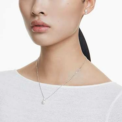★SWAROVSKI★ Matrix Rhodium Y-Shaped Necklace 5692416 Swarovski Matrix Y Necklace, Rhodium Plated and White