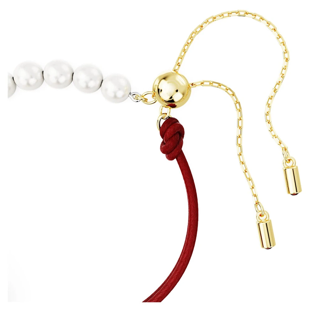 Swarovski Chinese Zodiac bracelet, Crystal pearl, Dragon